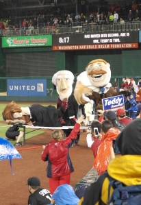 The Presidents Race at the Nationals Game!